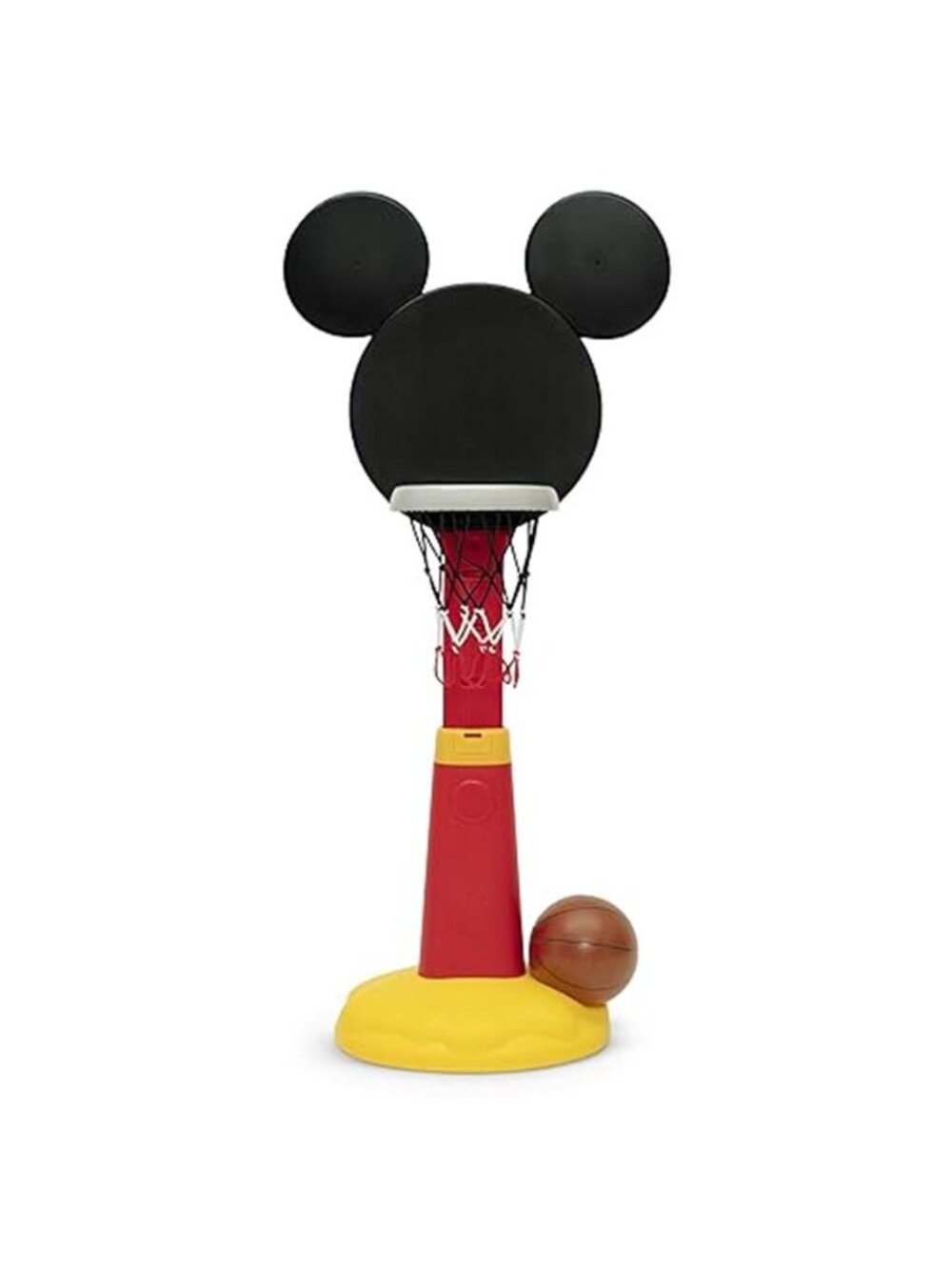 Disney Mickey Mouse Plastic Basketball Set - Includes Basketball Hoop